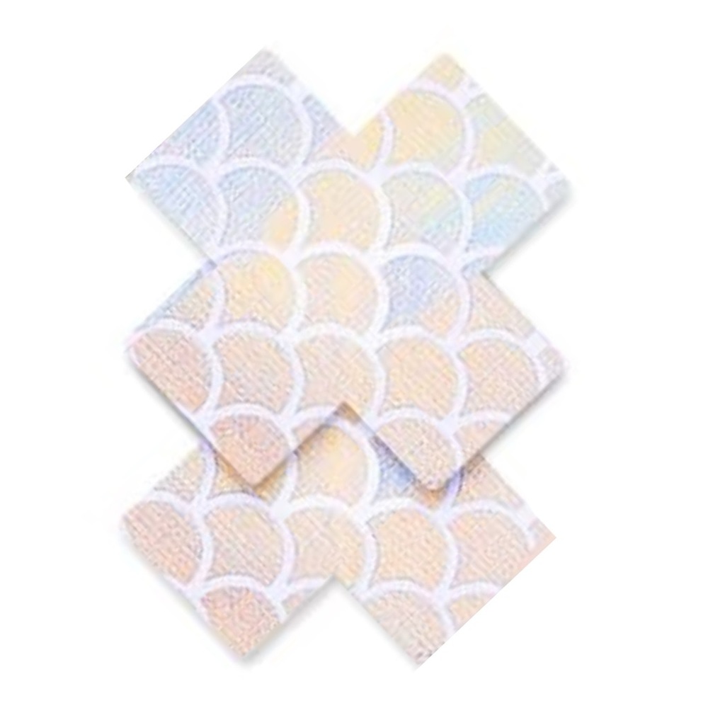 Iridescent Mermaid Scale Adhesive Nipple Pasties Festival Rave Covers New